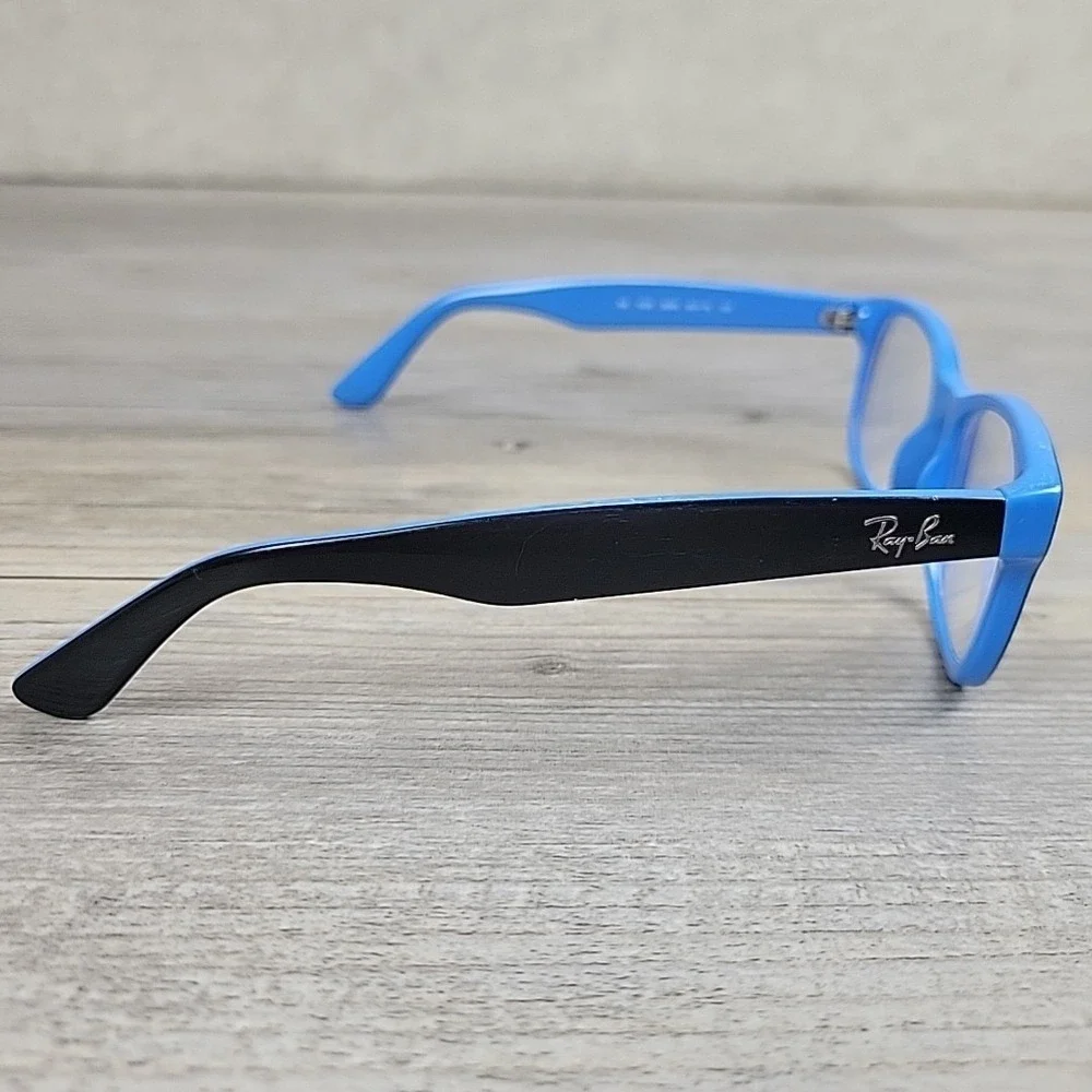 Ray-Ban Junior Eyeglasses RB‎ 1528 3659 48-16 130mm Black Blue Frames Only Kids